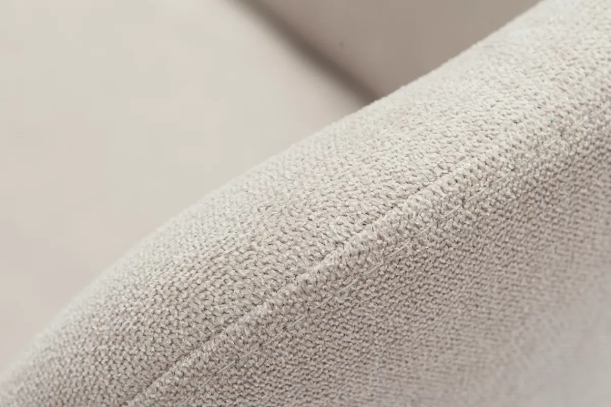 Miliboo Chaises design en tissu effet velours beige naturel et métal noir (lot de 2) CULT