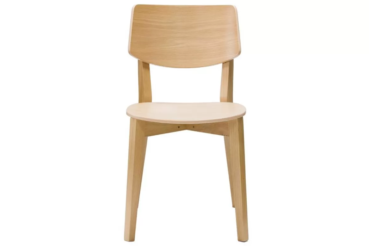 Miliboo Chaises vintage en bois clair chêne (lot de 2) AVEA