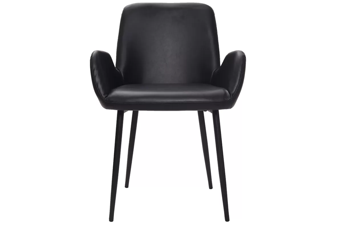 Miliboo Chaises vintage noires (lot de 2) TIKA