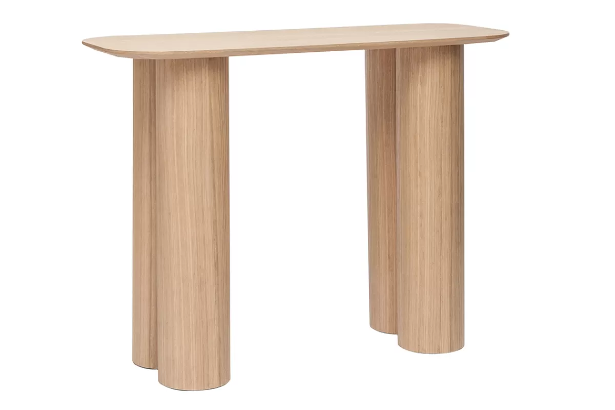 Miliboo Console design en bois clair L100 cm FOLEEN