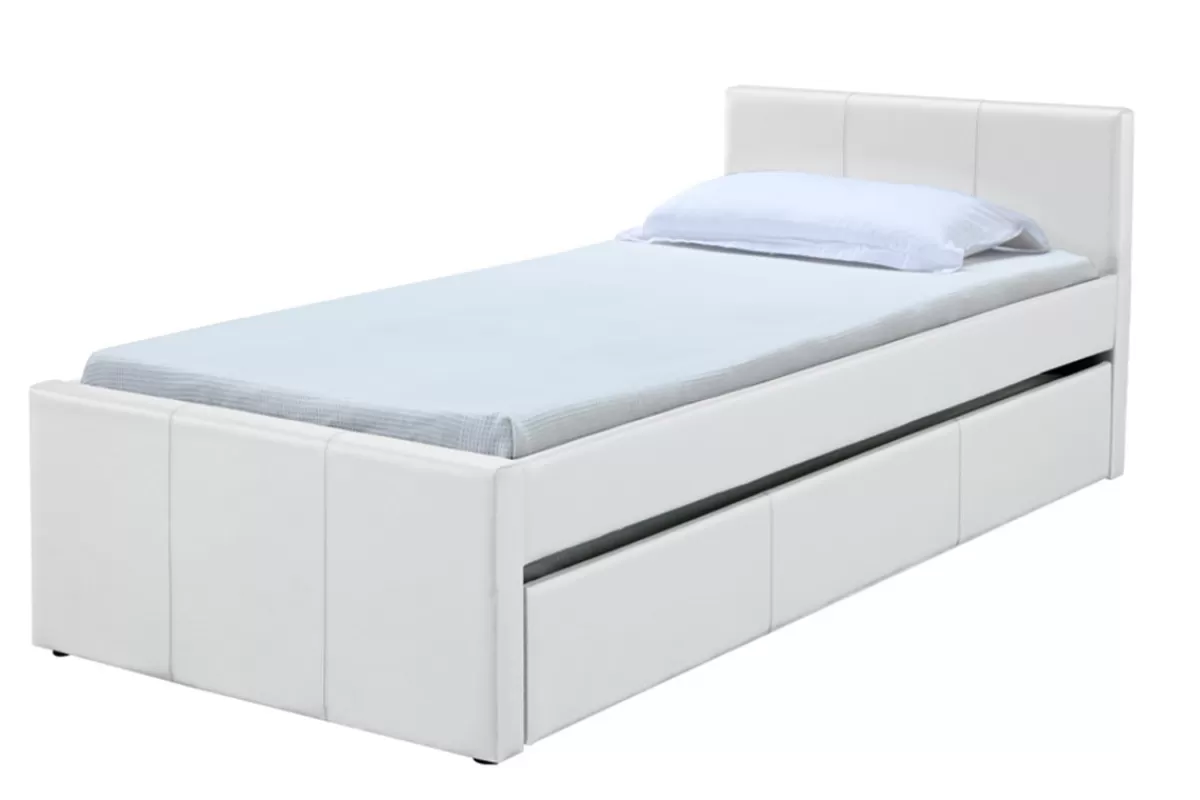 Enfant Miliboo Lit gigogne blanc mat 90x190 cm MACCO