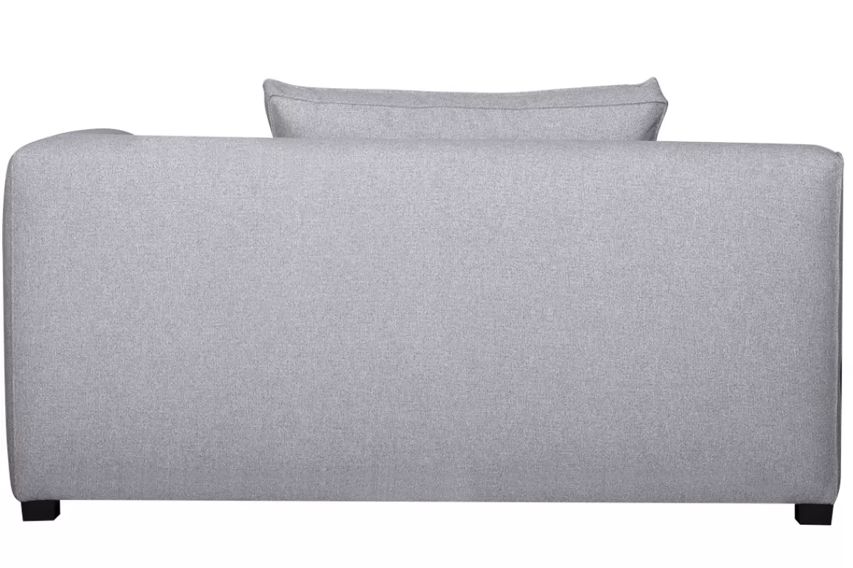 Miliboo Module d'angle droit pour canapé en tissu gris clair PLURIEL