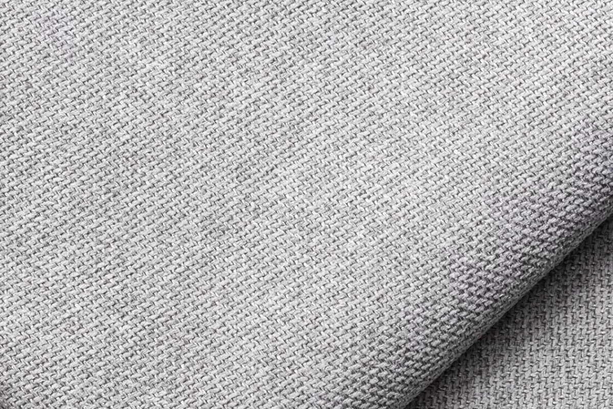 Miliboo Module d'angle droit pour canapé en tissu gris clair PLURIEL