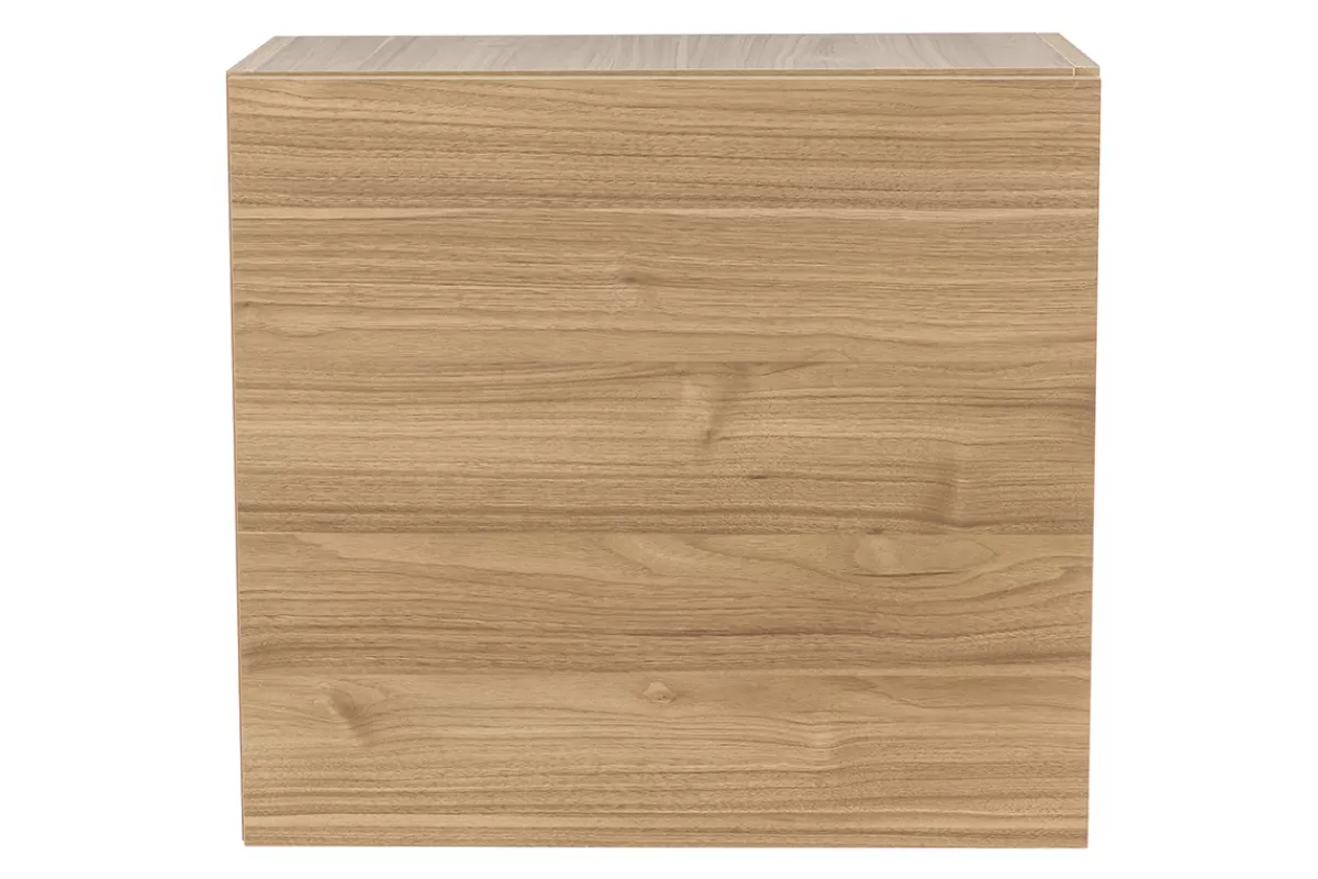 Miliboo Rangement mural fermé carré finition bois clair L55 cm ETERNEL