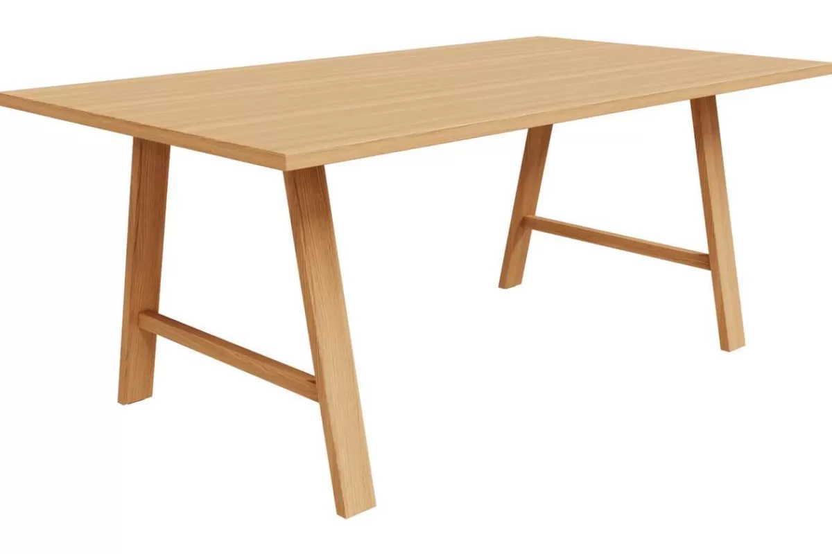 Miliboo Table à manger rectangulaire bois chêne L180 cm SAULE