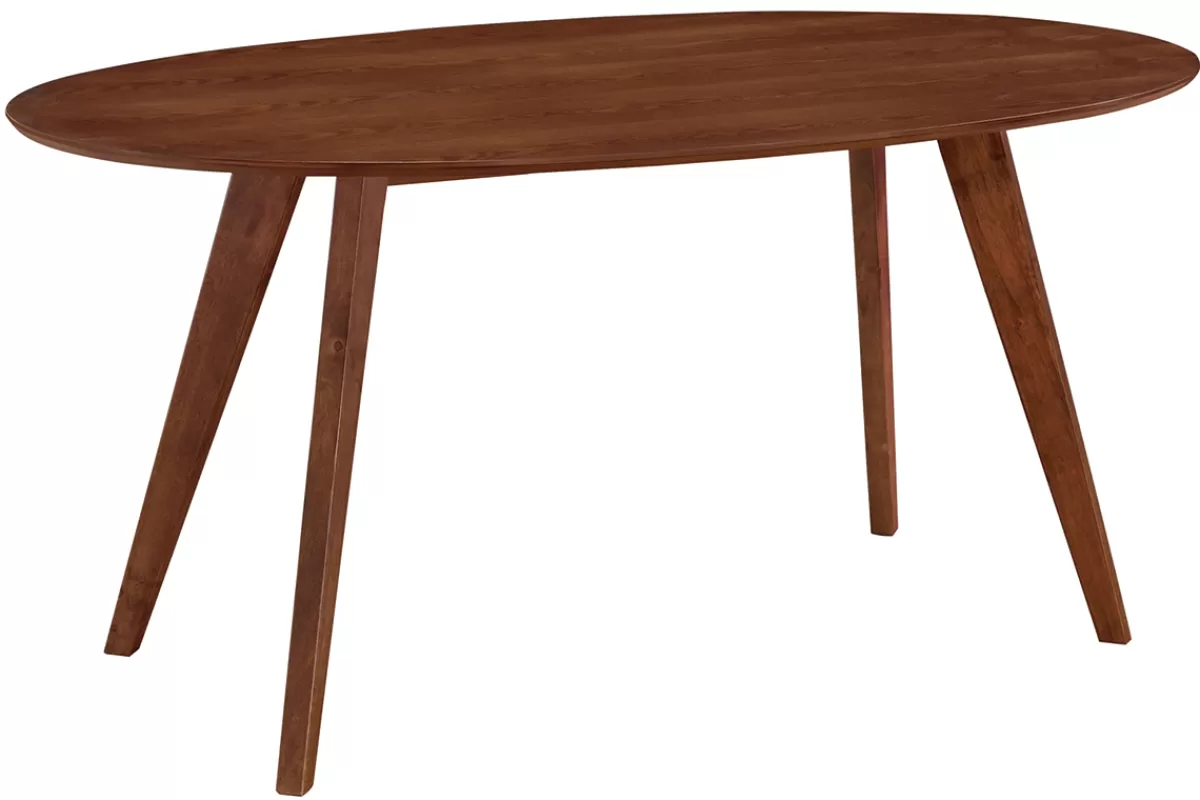 Miliboo Table à manger vintage ovale noyer L160 cm MARIK
