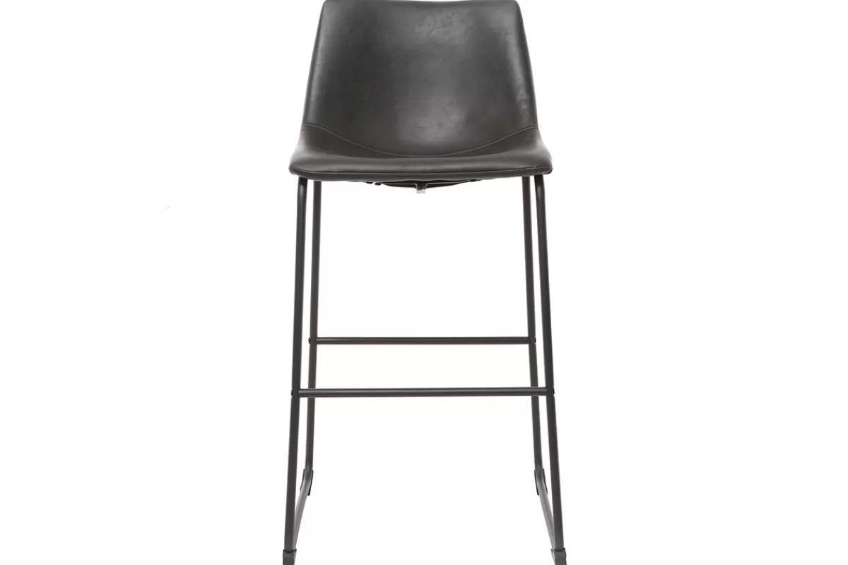 Miliboo Tabourets de bar vintage noirs 73 cm (lot de 2) NEW ROCK