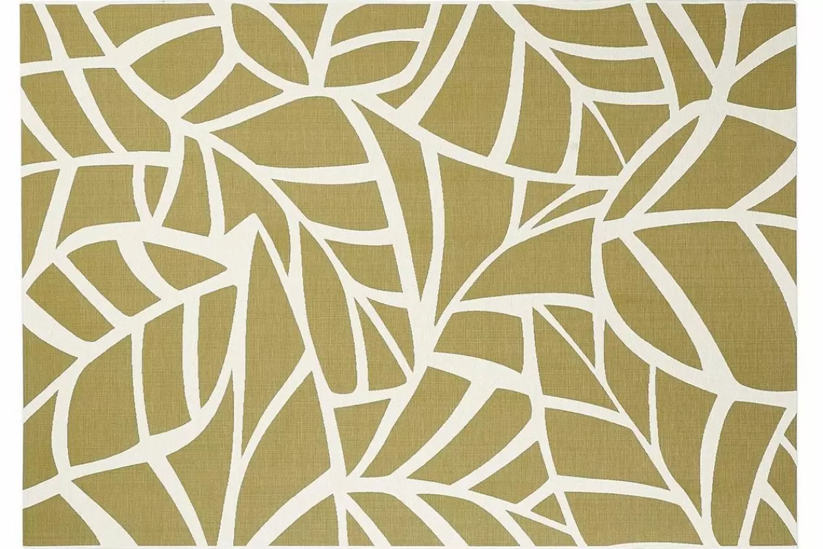 Miliboo Tapis intérieur extérieur blanc crème et vert 123 x 180 cm GARANCE